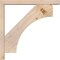 Ekena Millwork Westlake Block Smooth Bracket w/ Offset Brace, Douglas Fir, 3 1/2"W x 22"D x 22"H BKT0402X22X22WTL05SDF - alternate 3